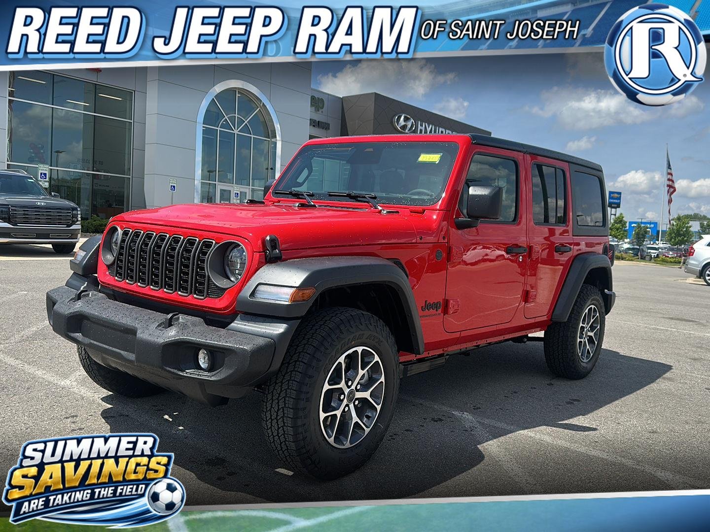 New 2026 Firecracker Red Clear-Coat Exterior Paint Jeep Sport S image 1