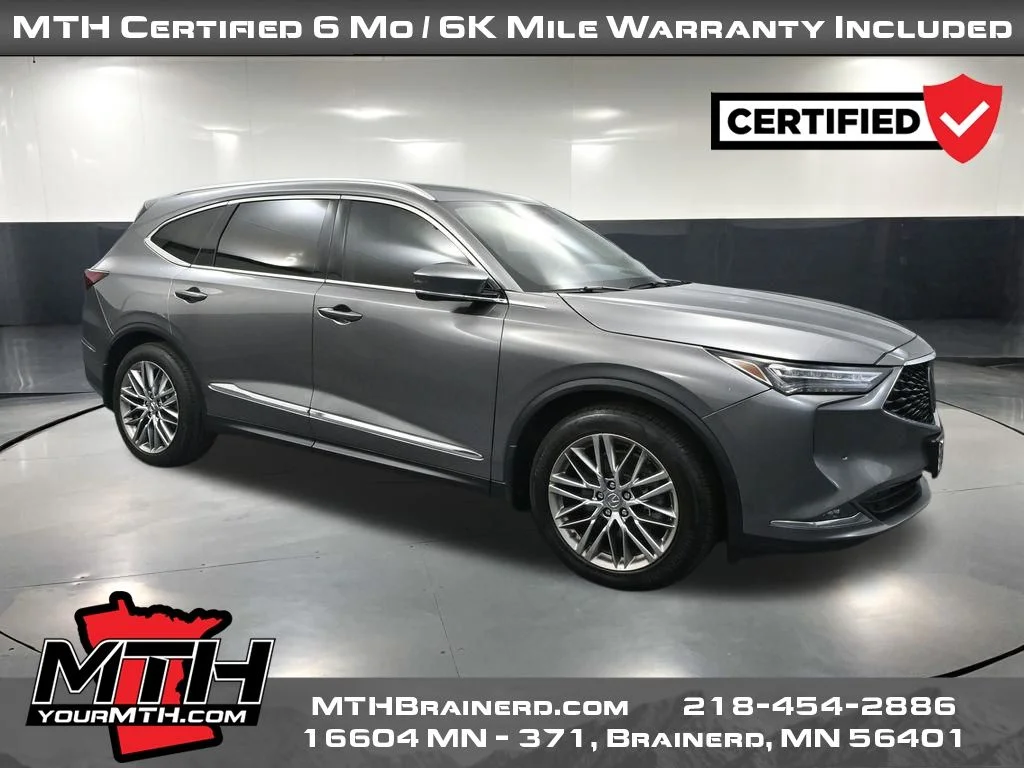 Certified Used 2023 Gray Acura Advance image 1