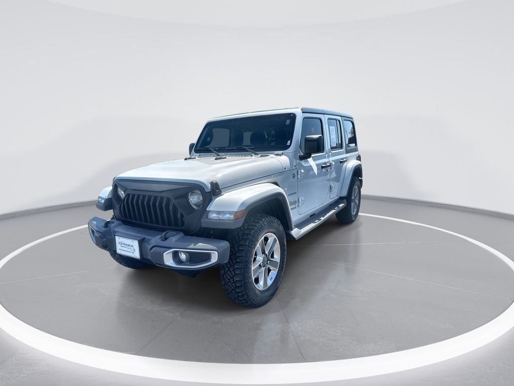 Used 2020 White Jeep Unlimited Sahara image 4