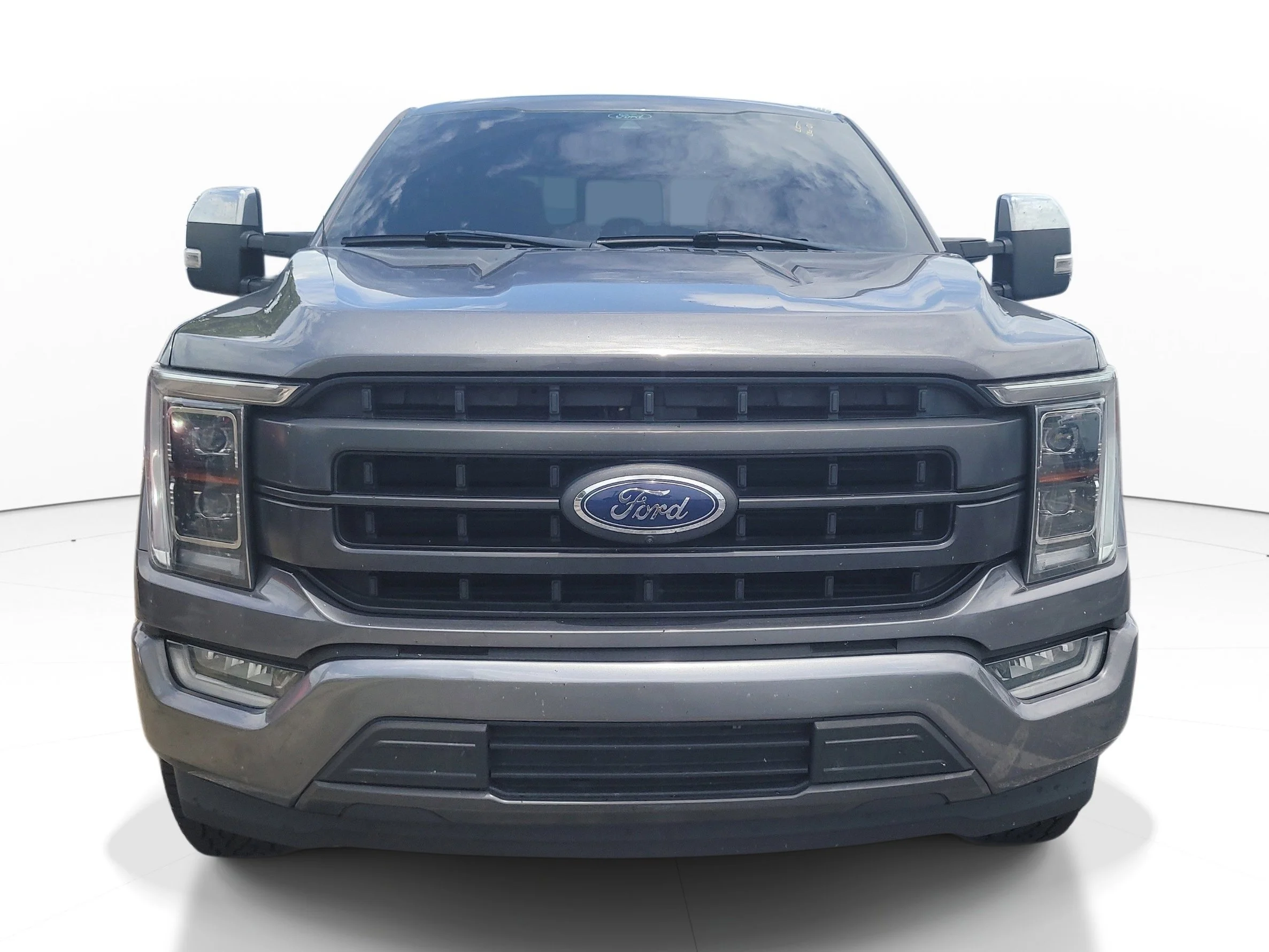 Used 2021 Gray Metallic Ford LARIAT image 2