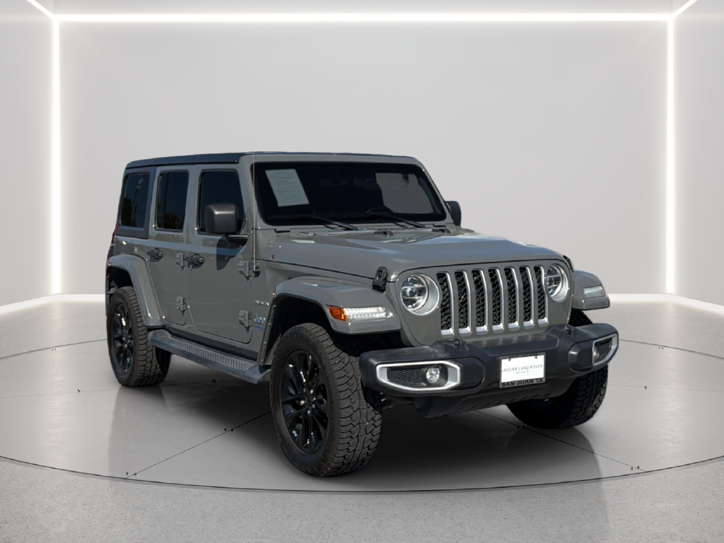 Used 2021 Gray Clearcoat Jeep Unlimited Sahara 4xe image 7