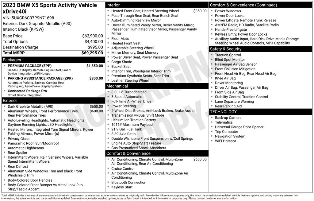 2023 BMW X5 xDrive40i's photo
