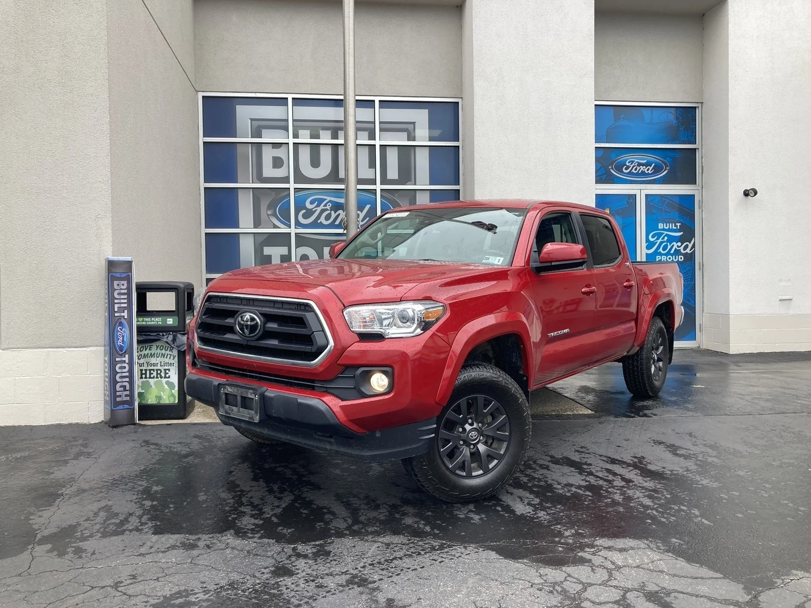 Used 2021 Barcelona Red Metallic Toyota SR5 image 2