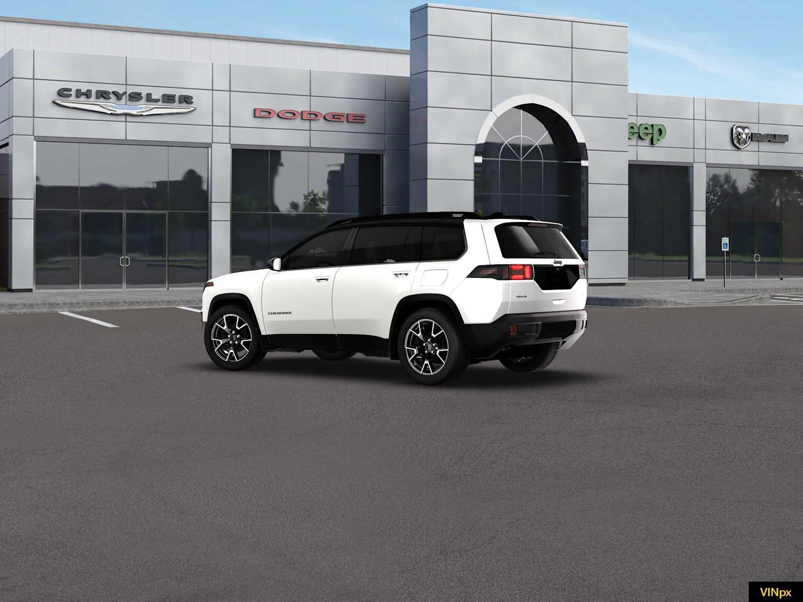 New 2026 Bright White Clear-Coat Exterior Paint Jeep Overland image 4