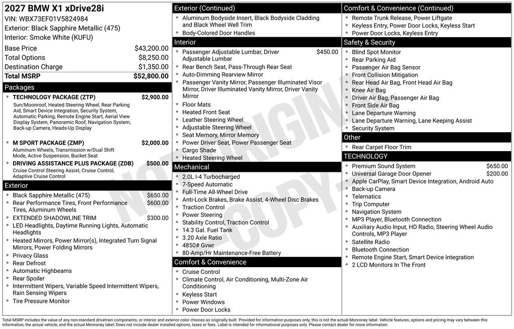 New 2027 Black BMW xDrive28i image 4