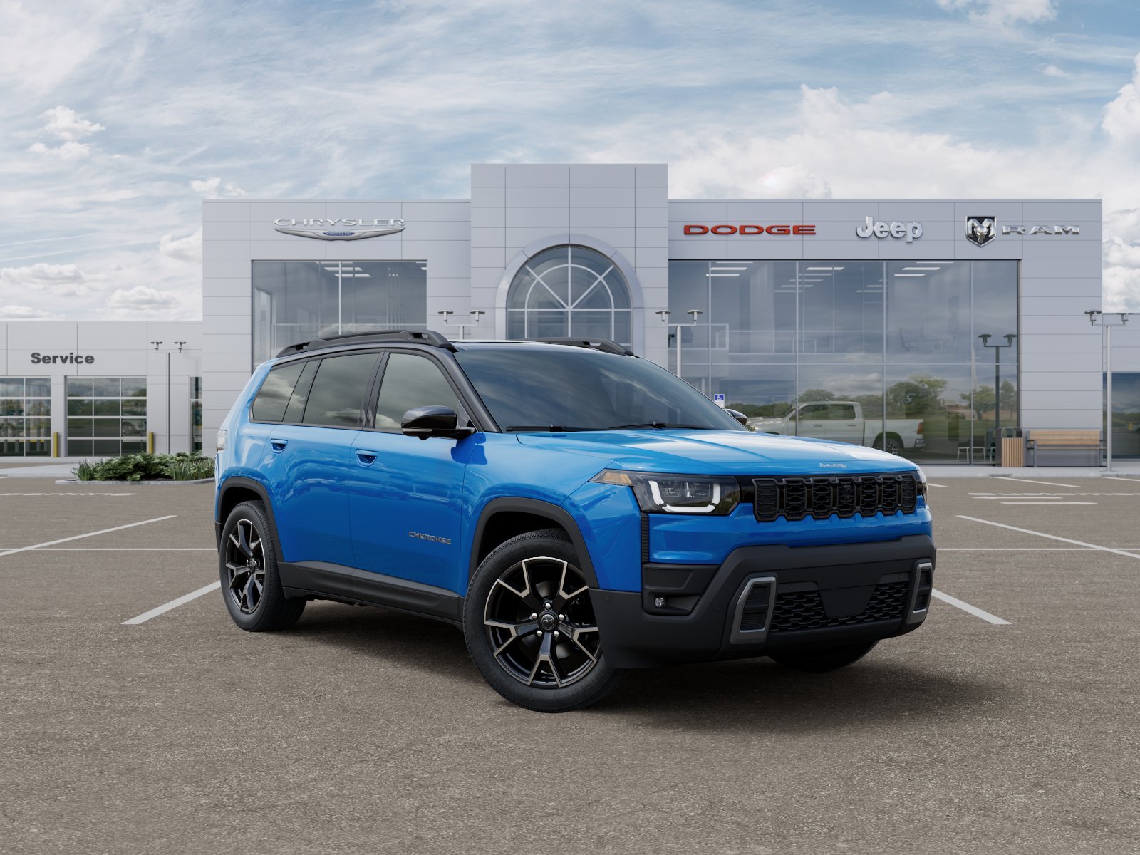 New 2026 Hydro Blue Pearl-Coat Exterior Paint Jeep Overland image 5
