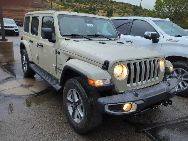 Used 2022 Beige Jeep Unlimited Sahara image 2