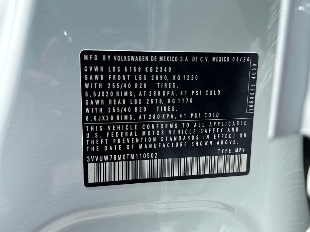 New 2026 Opal White Pearl Volkswagen SEL R-Line Turbo image 24
