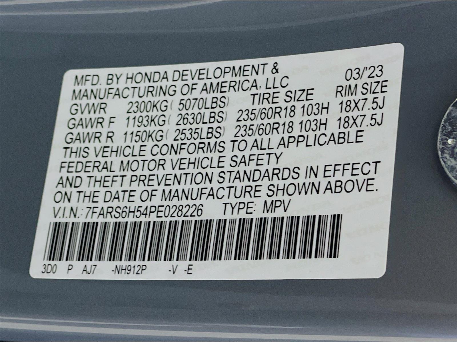 Used 2023 Urban Gray Pearl Honda Sport image 35