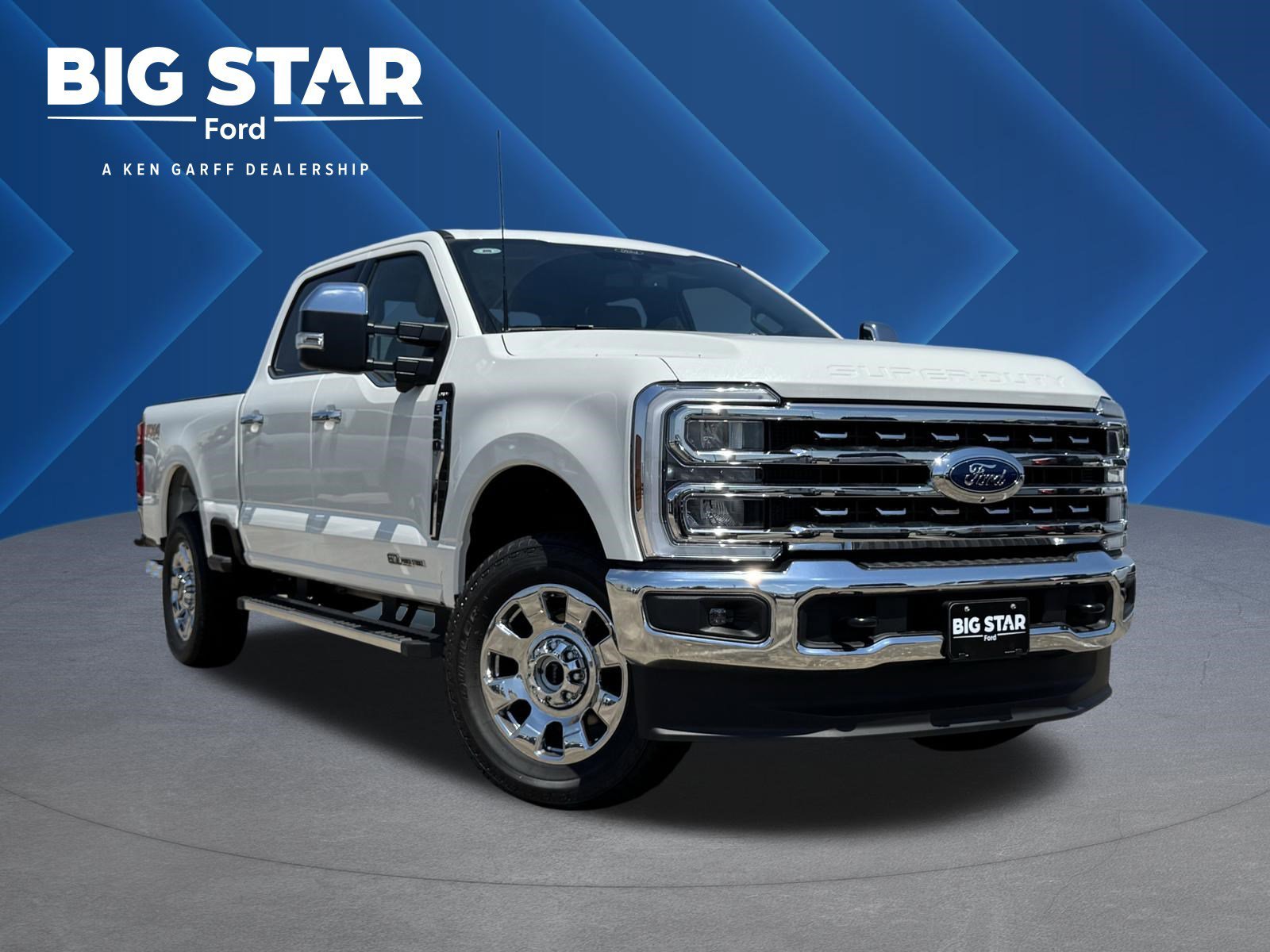 New 2026 Star White Metallic Tri-Coat Ford LARIAT image 1