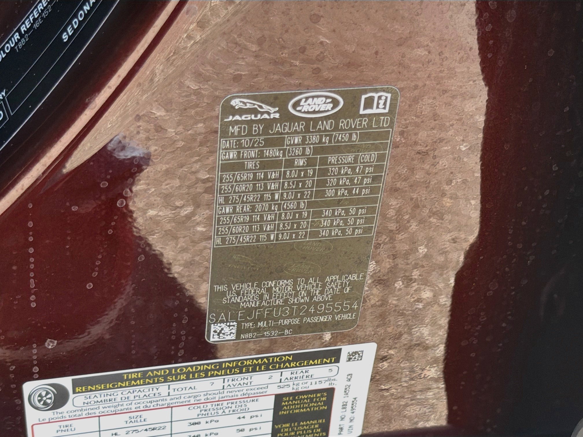 Used 2026 Sedona Red Metallic Land Rover S image 42