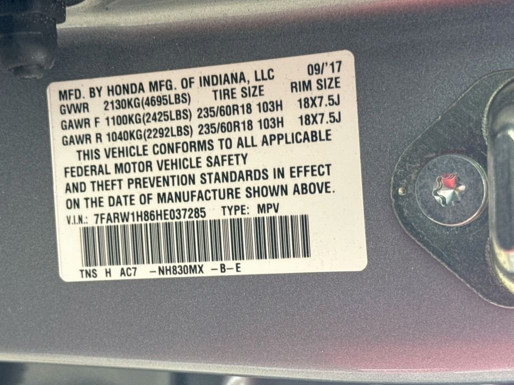 Used 2017 Lunar Silver Metallic Honda EX-L image 29