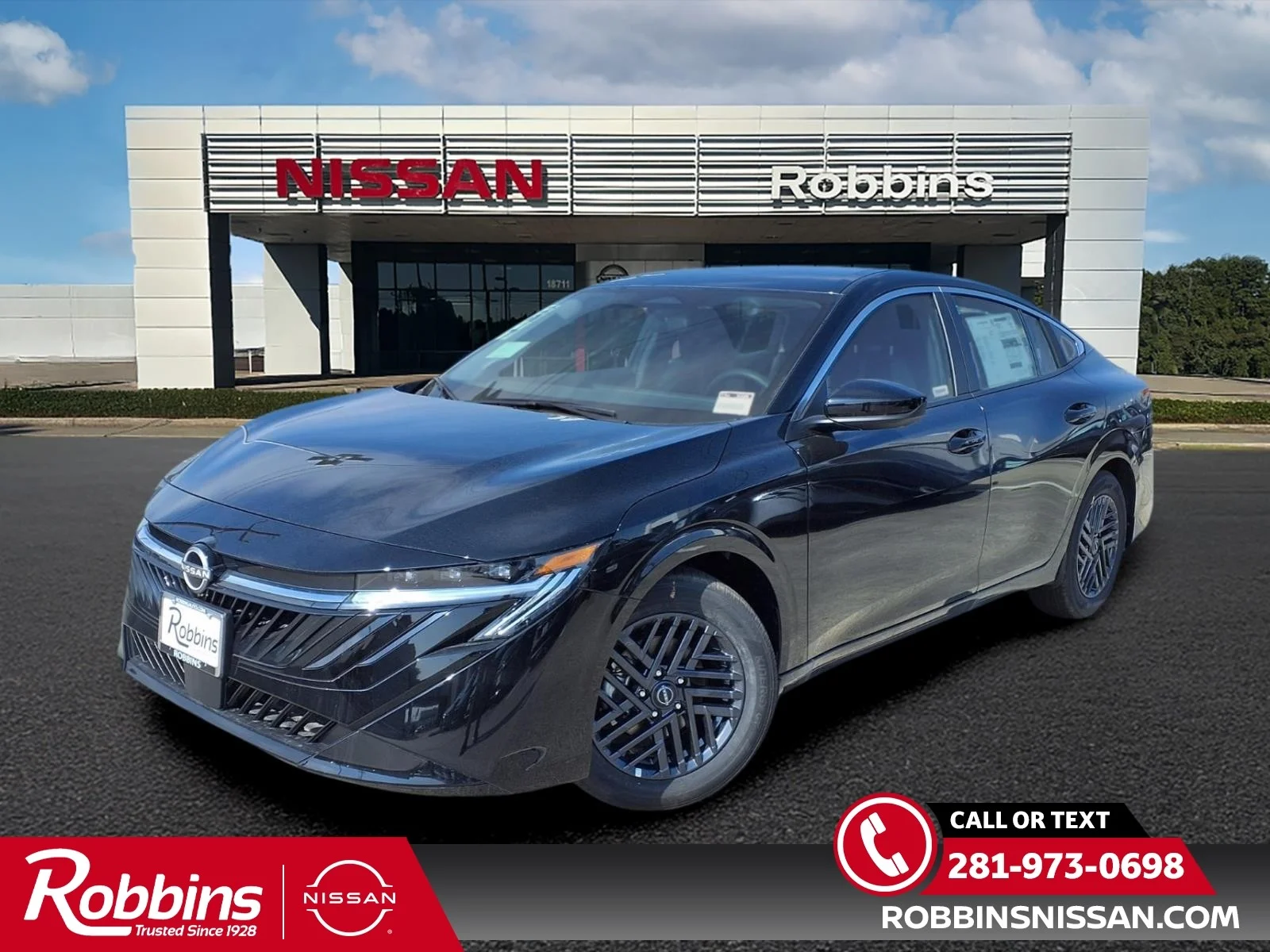 2026 Nissan Sentra SV Black at Robbins Nissan