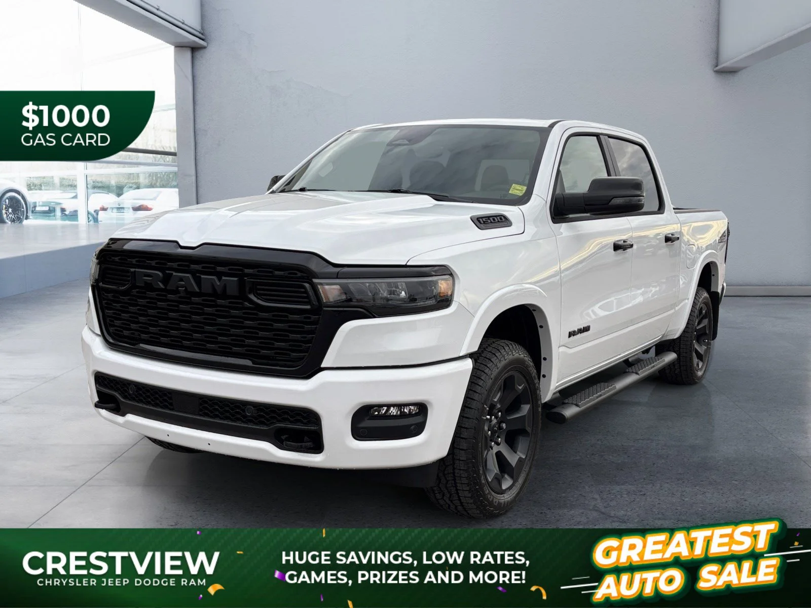 New 2027 Bright White Ram Big Horn image 1