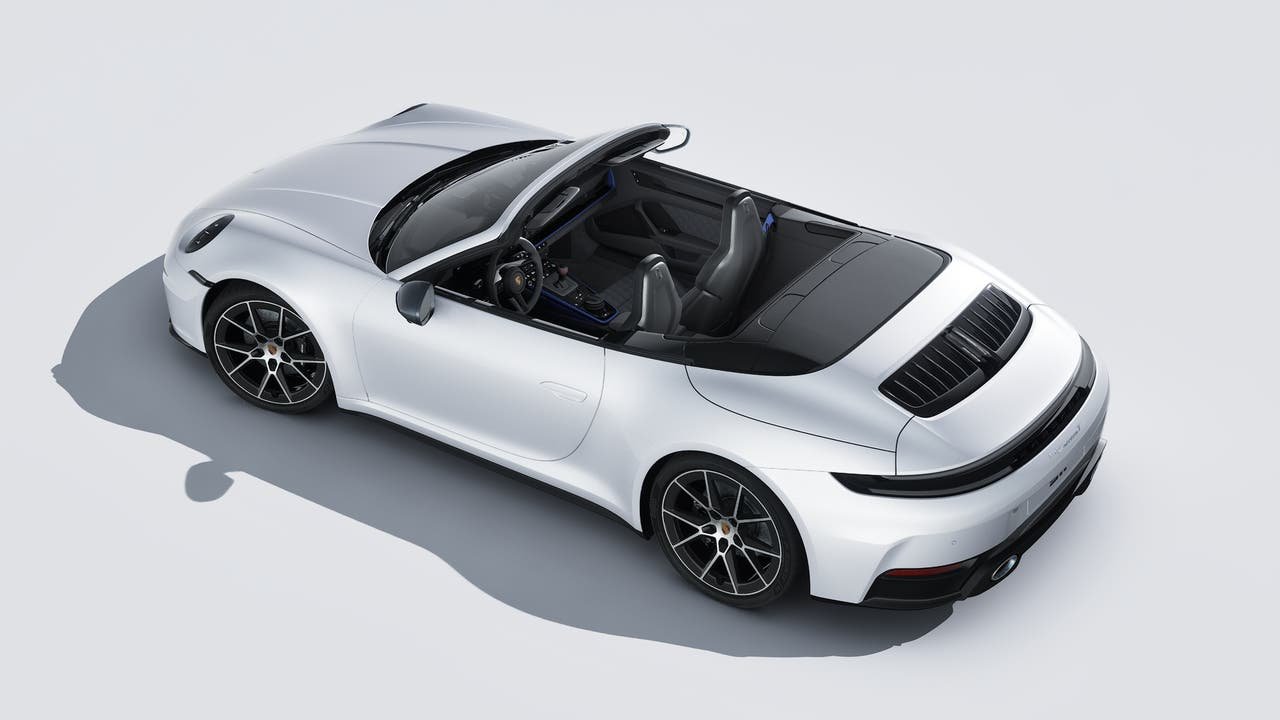New 2026 ICE GREY MET Porsche Carrera T Cabriolet image 4