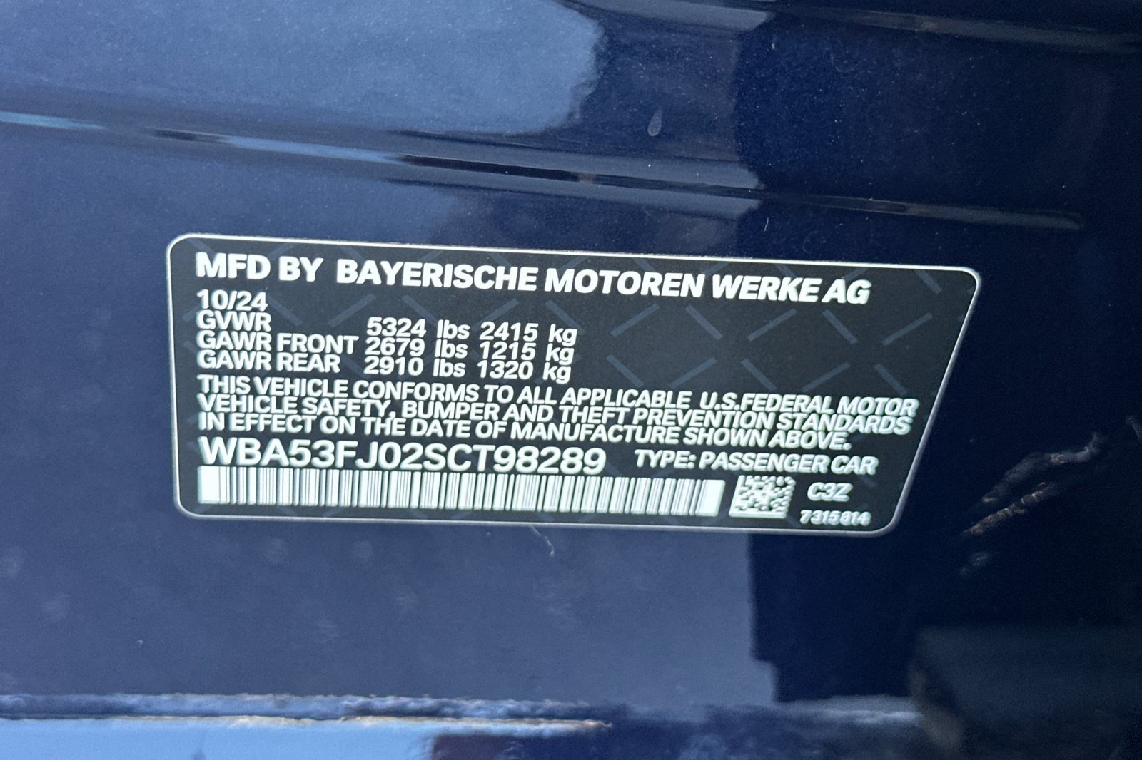 Used 2025 Tanzanite Blue II Metallic BMW 530i xDrive image 27