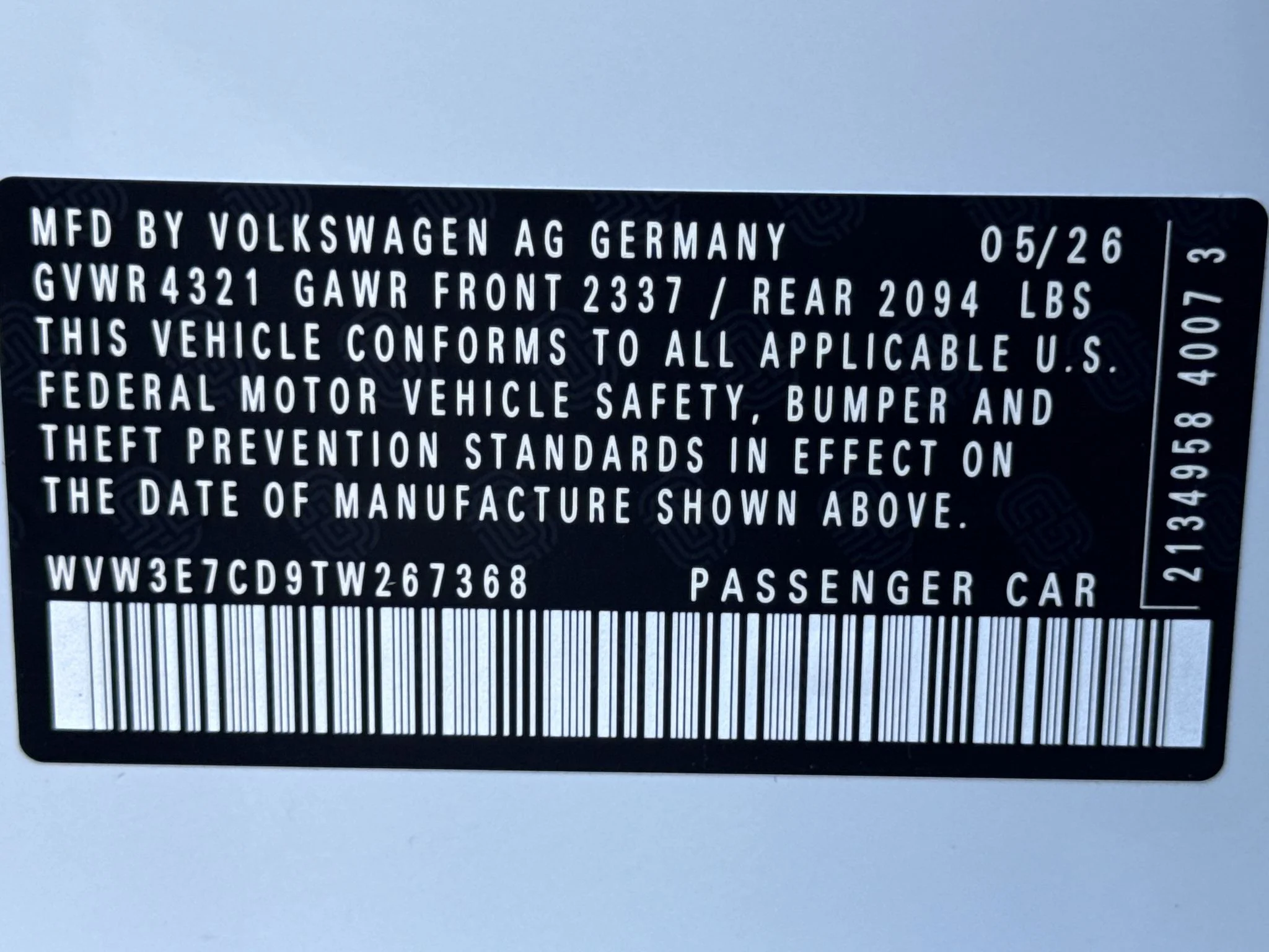 New 2026 Opal White Pearl Volkswagen SE image 34