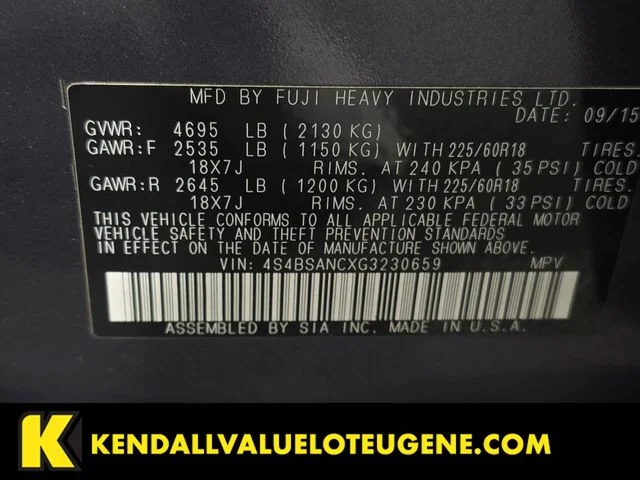 Used 2016 Gray Subaru 2.5i image 9