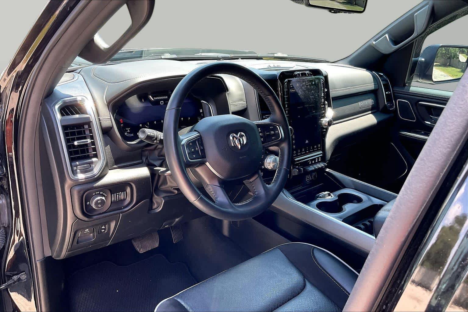 Used 2024 Diamond Black Crystal Pearlcoat Ram Laramie image 16