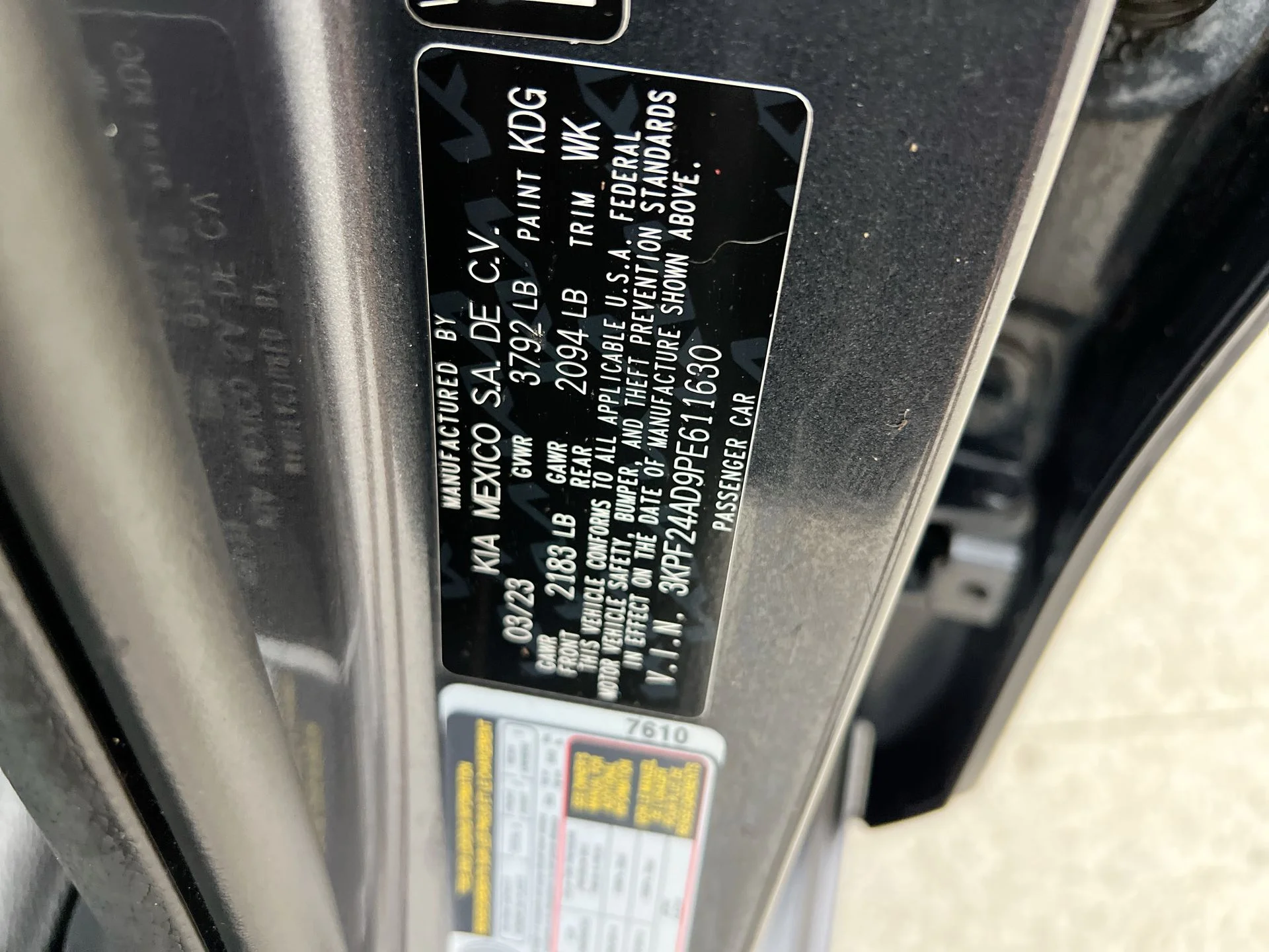 Used 2023 Gray Kia LXS image 39