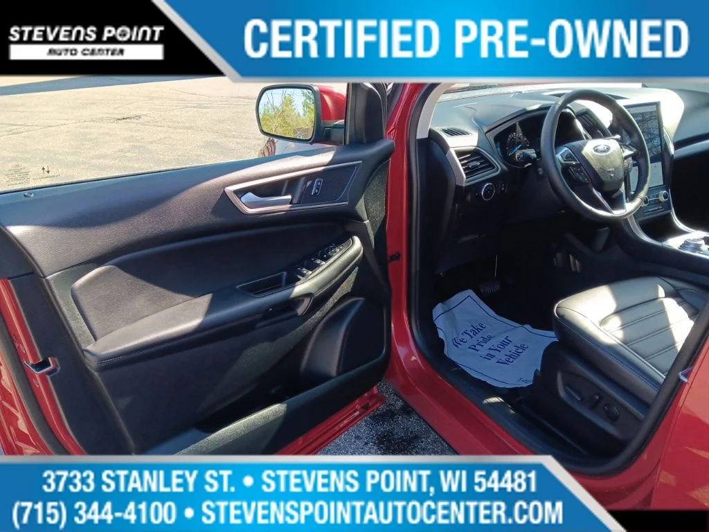 Used 2023 Rapid Red Metallic Tinted Clearcoat Ford SEL image 14