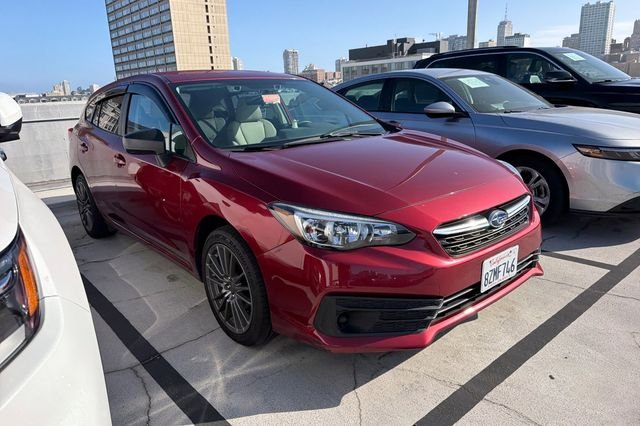 Used 2021 Crimson Red Pearl Subaru Base image 2