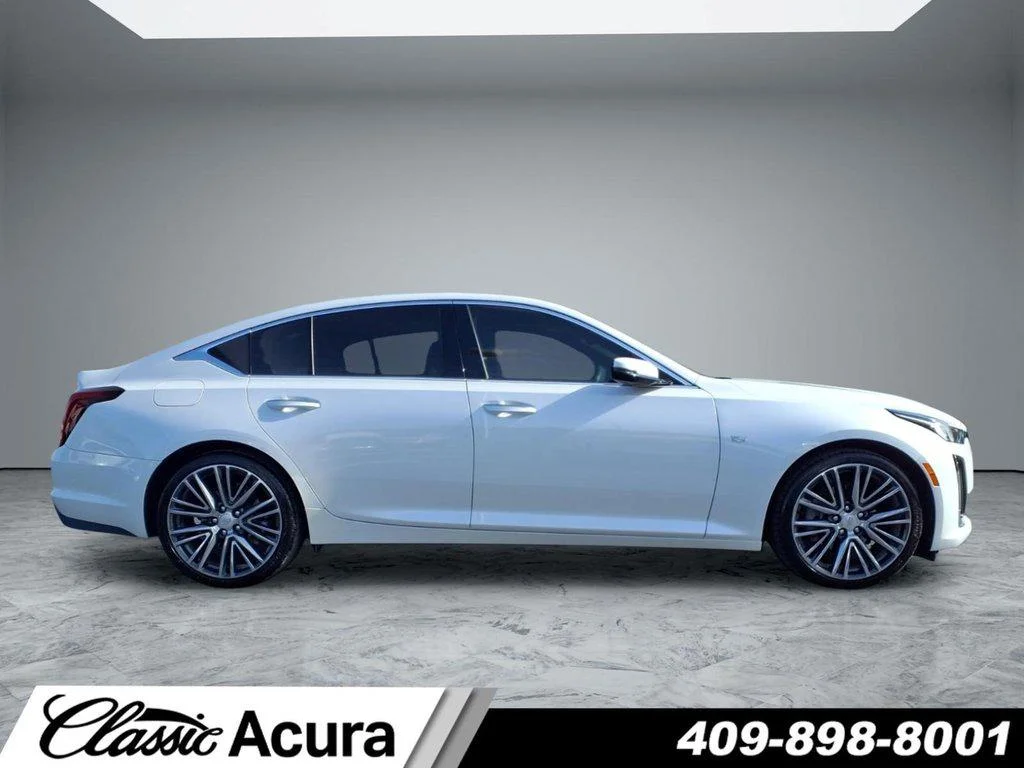 Used 2023 Crystal White Tricoat Cadillac 4dr Sdn Premium Luxury image 8