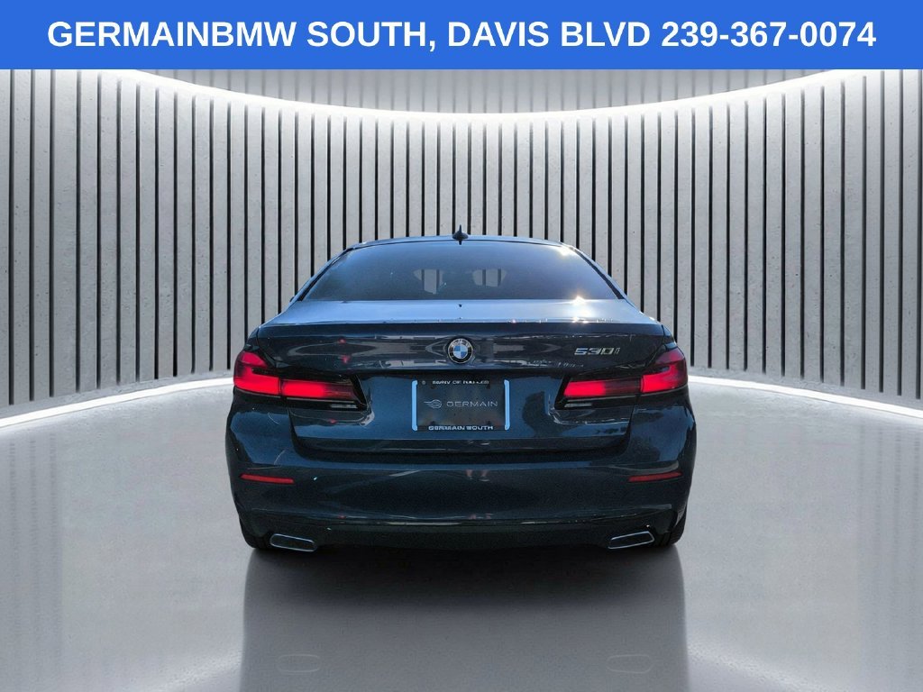 Certified Used 2023 Blue Metallic BMW 530i image 6