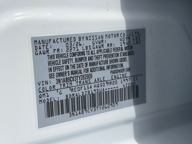 New 2026 White Nissan SV image 31