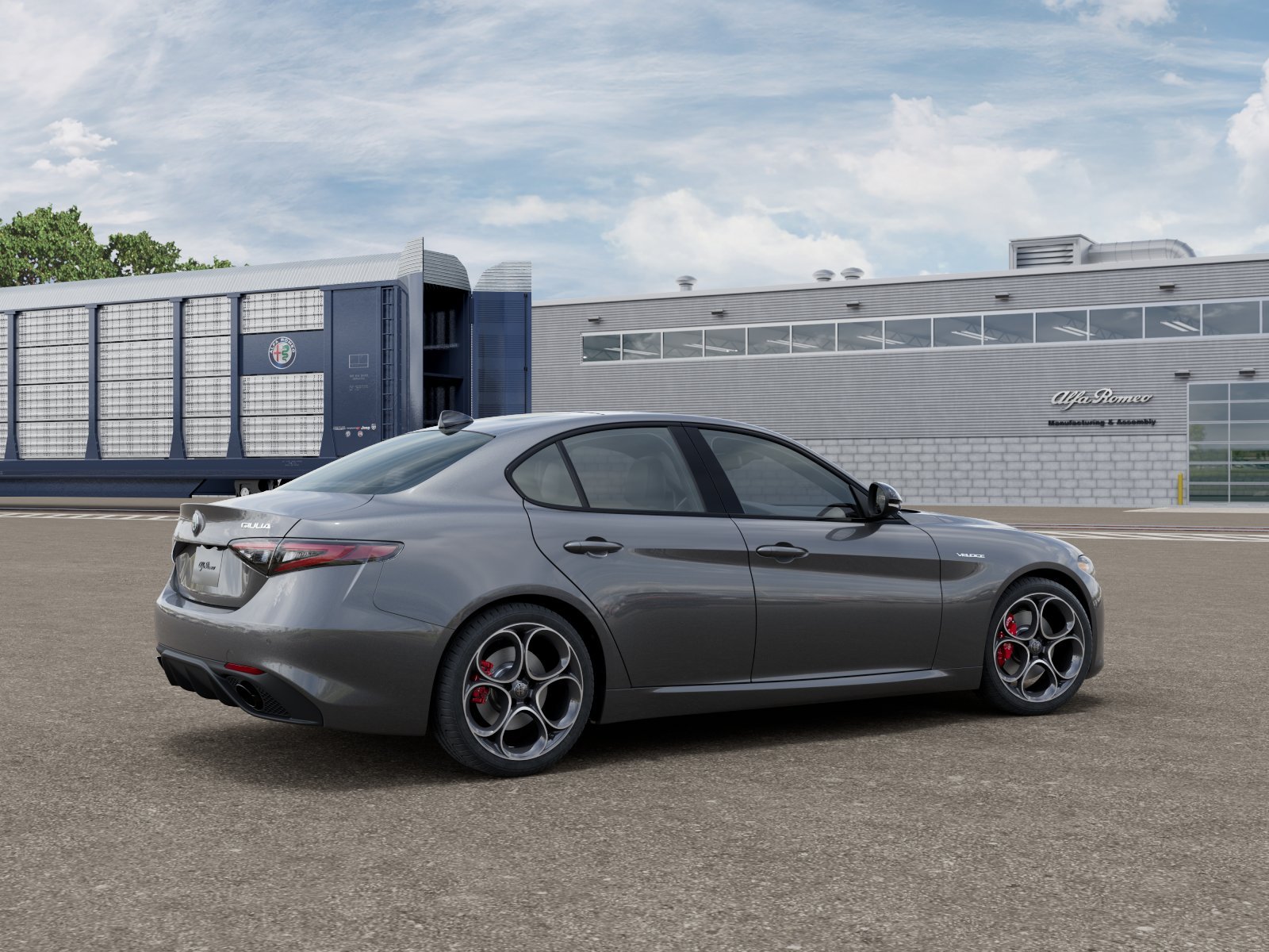 New 2026 Vesuvio Gray Metallic Exterior Paint Alfa Romeo Base image 2