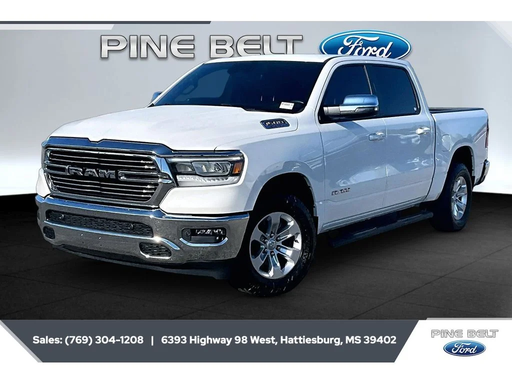 Used 2023 Ivory White Tri-Coat Pearlcoat Ram Laramie image 10