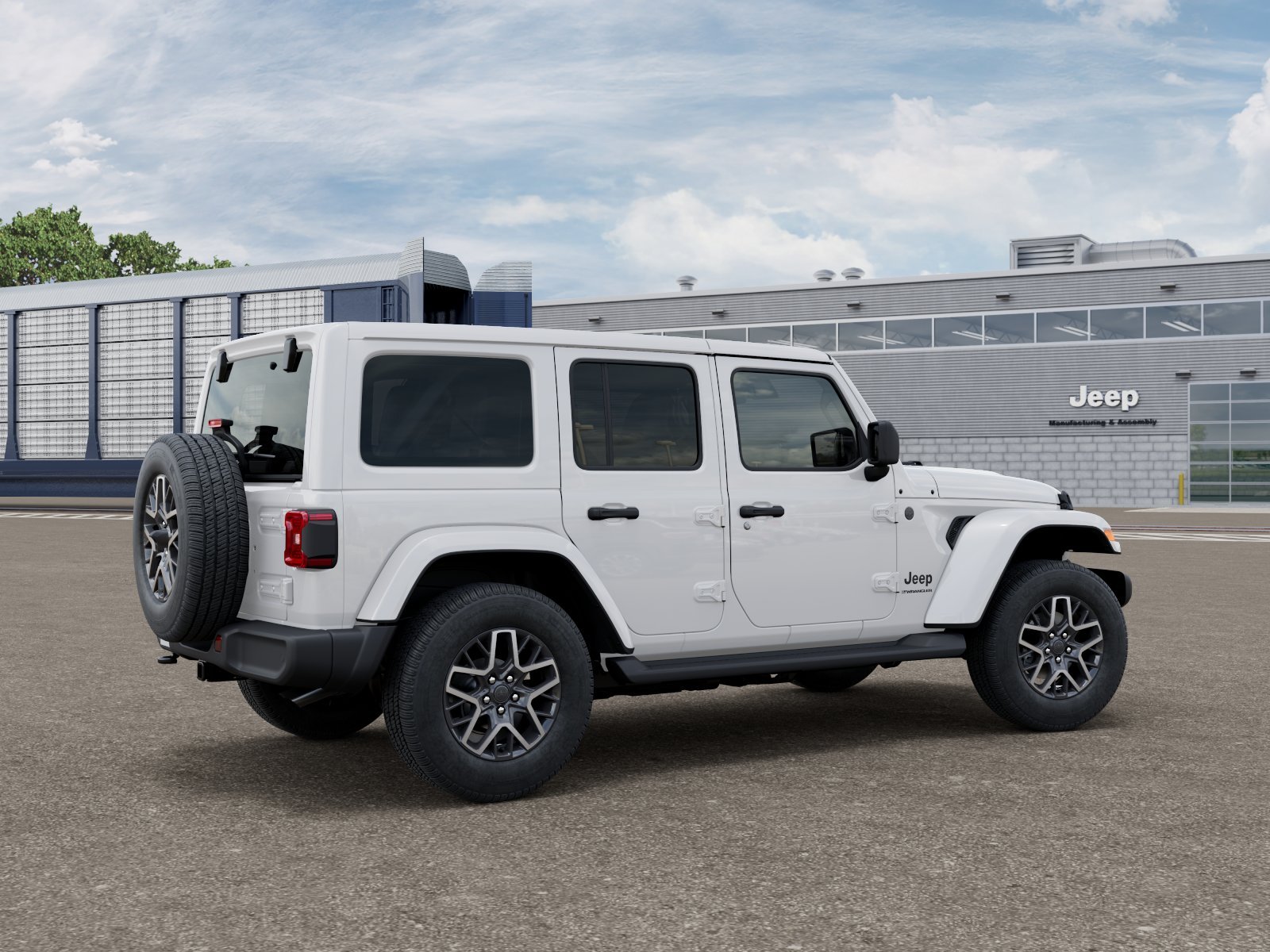 New 2026 Bright White Clear-Coat Exterior Paint Jeep Sahara image 2