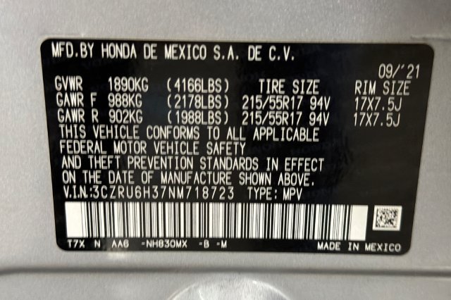 Certified Used 2022 Lunar Silver Metallic Honda LX image 36