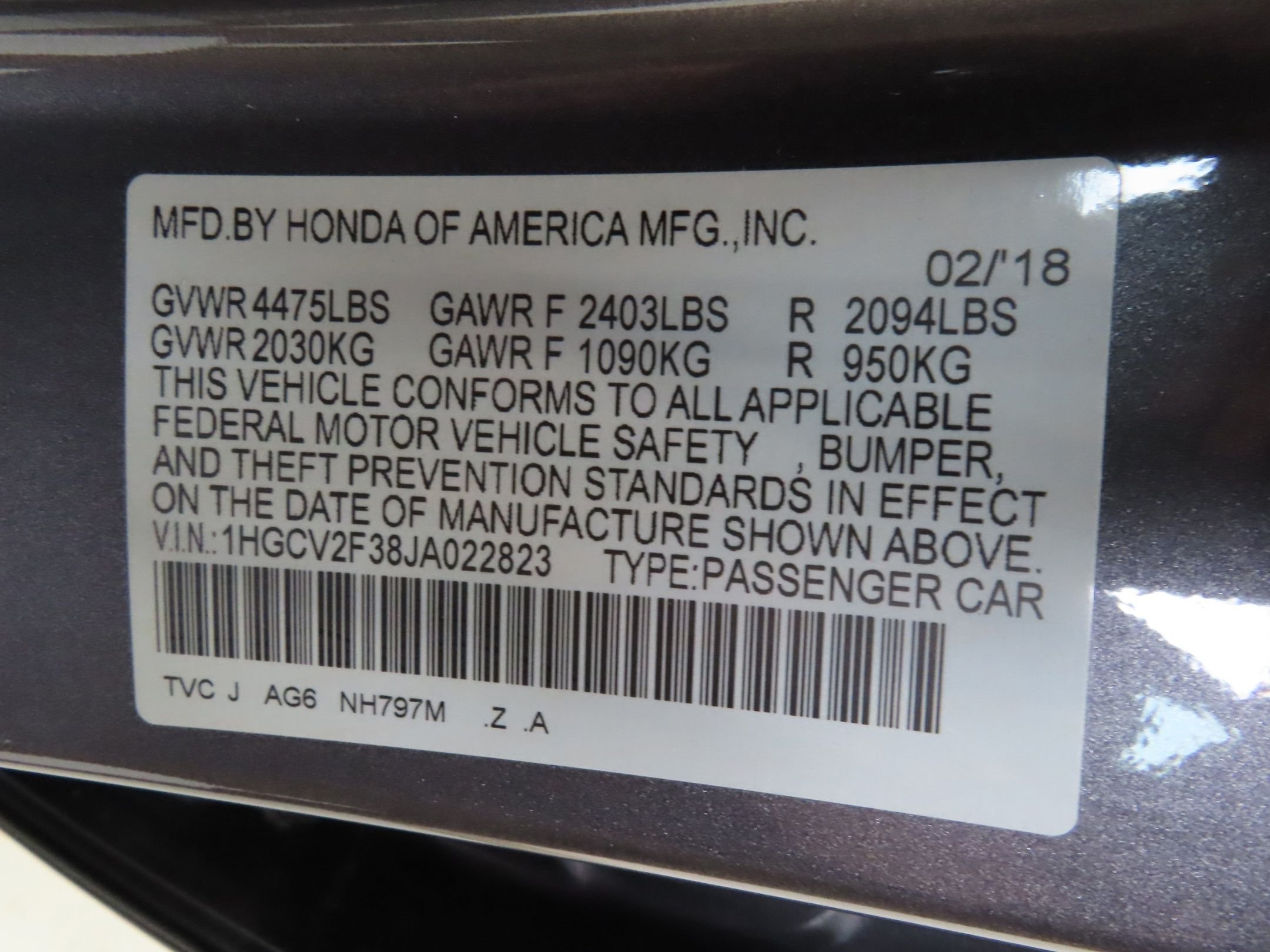 Used 2018 Black Honda Sport 2.0T image 34