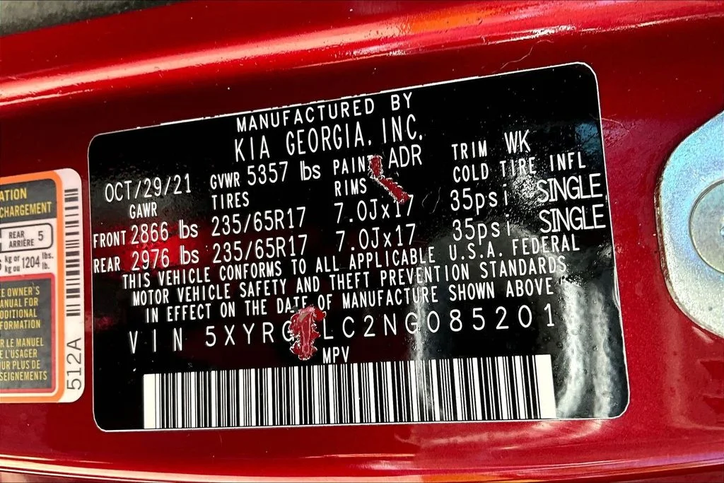 Certified Used 2022 Passion Red Tintcoat Kia LX image 18