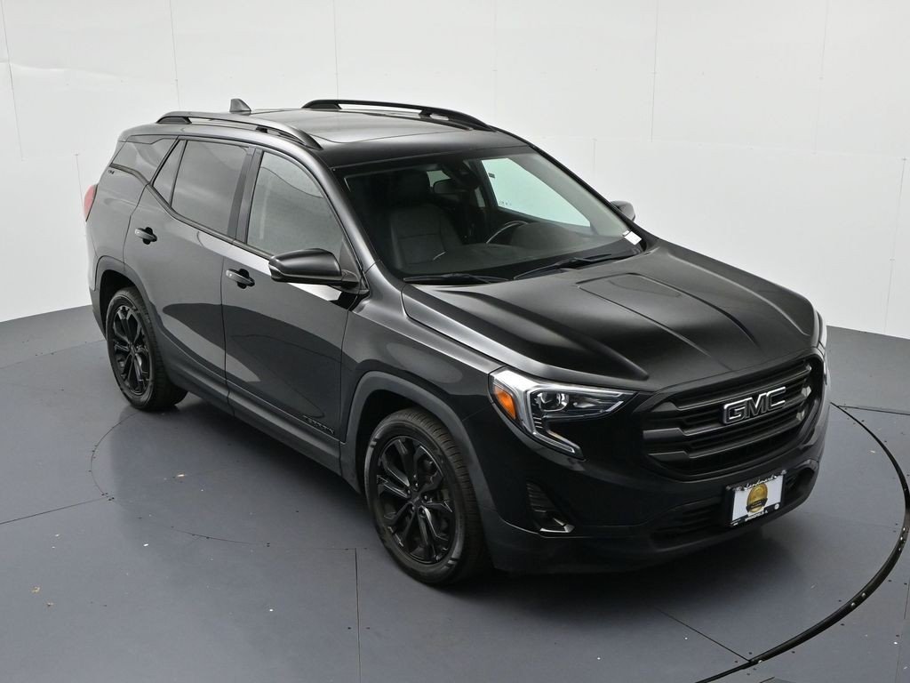 Used 2021 Ebony Twilight Metallic GMC FWD 4dr SLT image 15