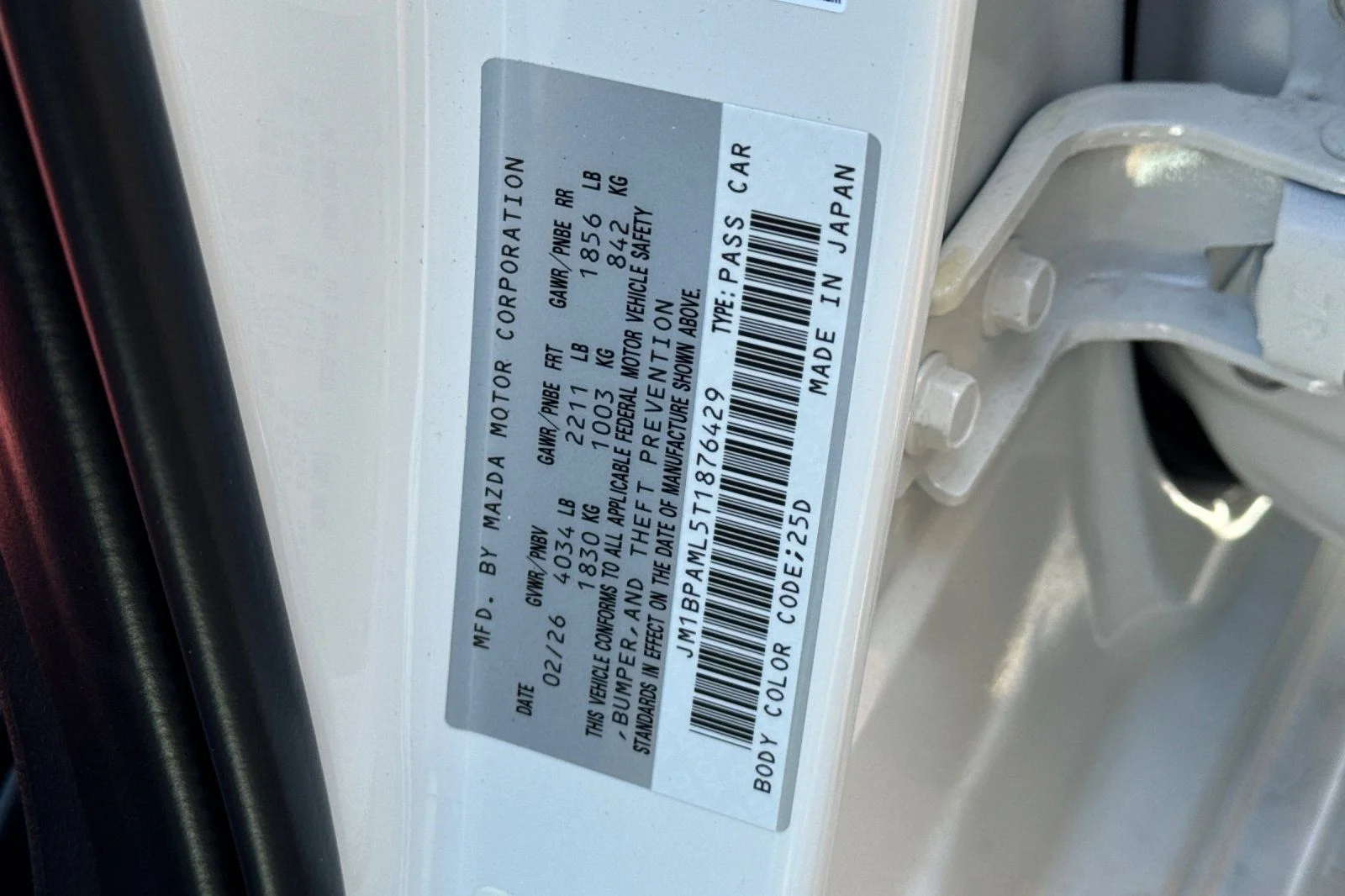 New 2026 Snowflake White Pearl Mazda 2.5 S Premium image 34