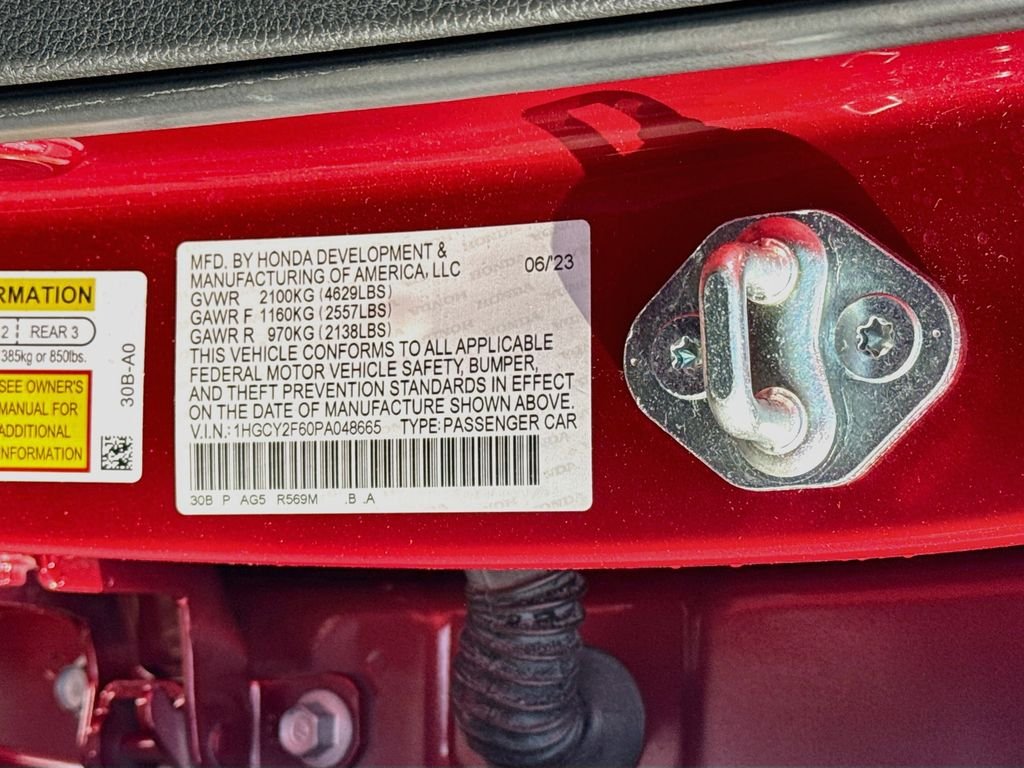 Used 2023 Radiant Red Metallic Honda EX-L image 32