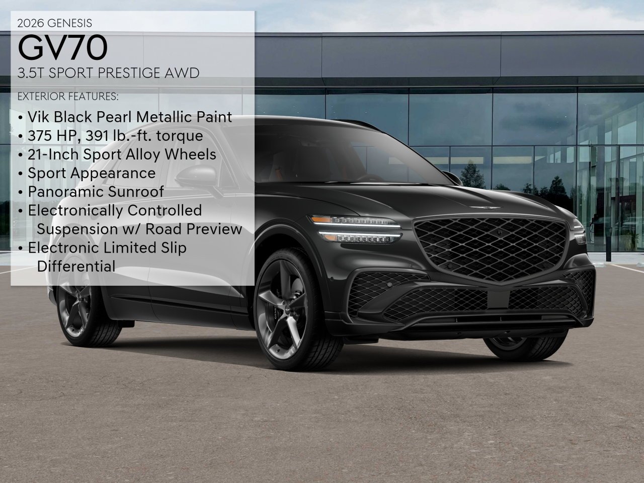 New 2026 Vik Black Genesis 3.5T SPORT PRESTIGE image 3