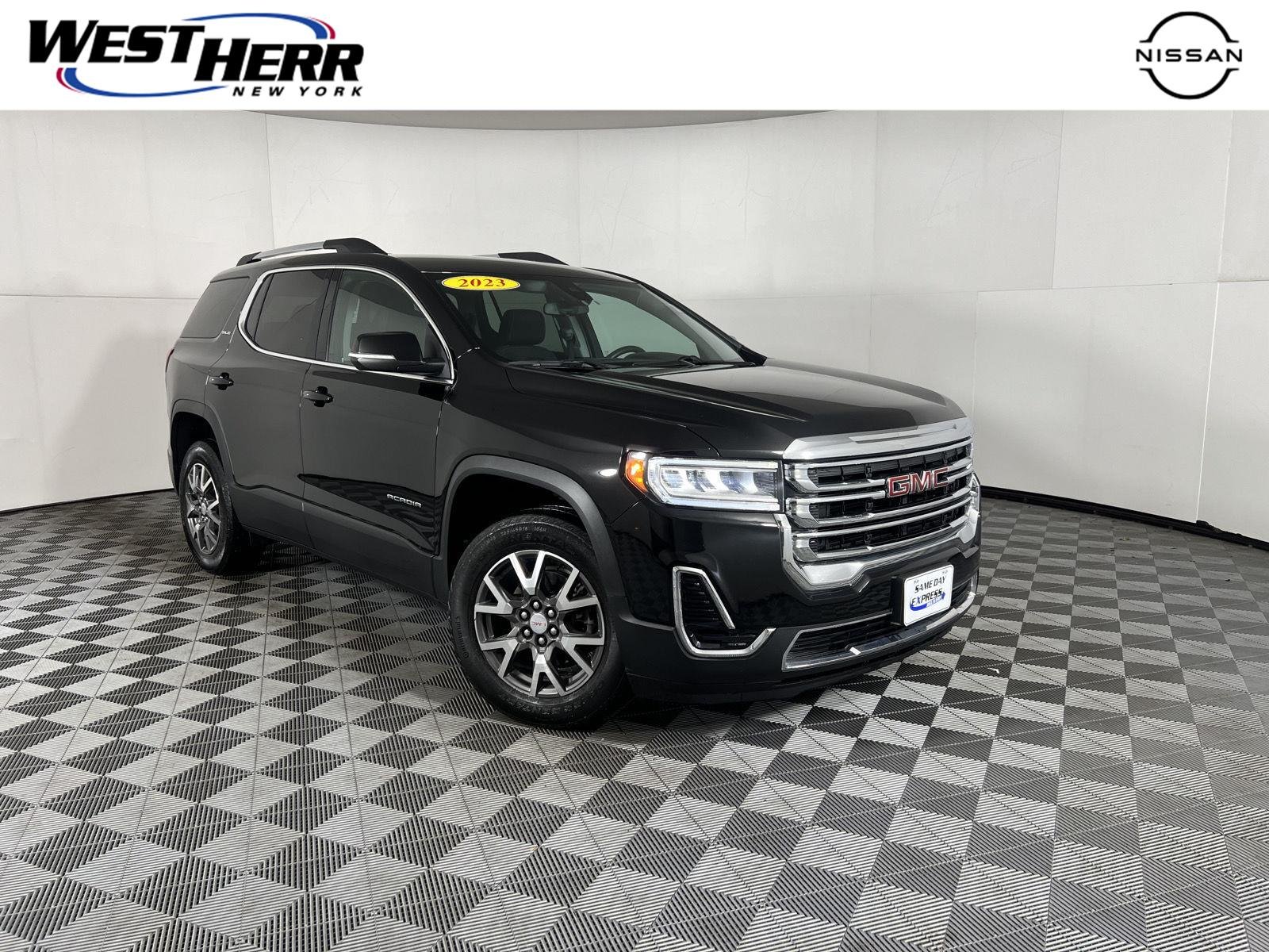 Used 2023 Ebony Twilight Metallic GMC SLE image 1