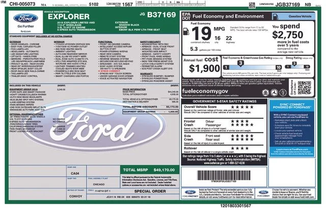 Certified Used 2018 Shadow Black Ford Limited image 36
