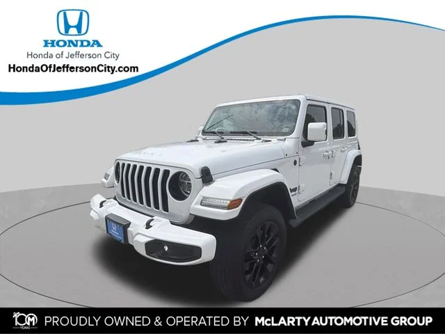 Used 2021 White Jeep Unlimited Sahara High Altitude image 1