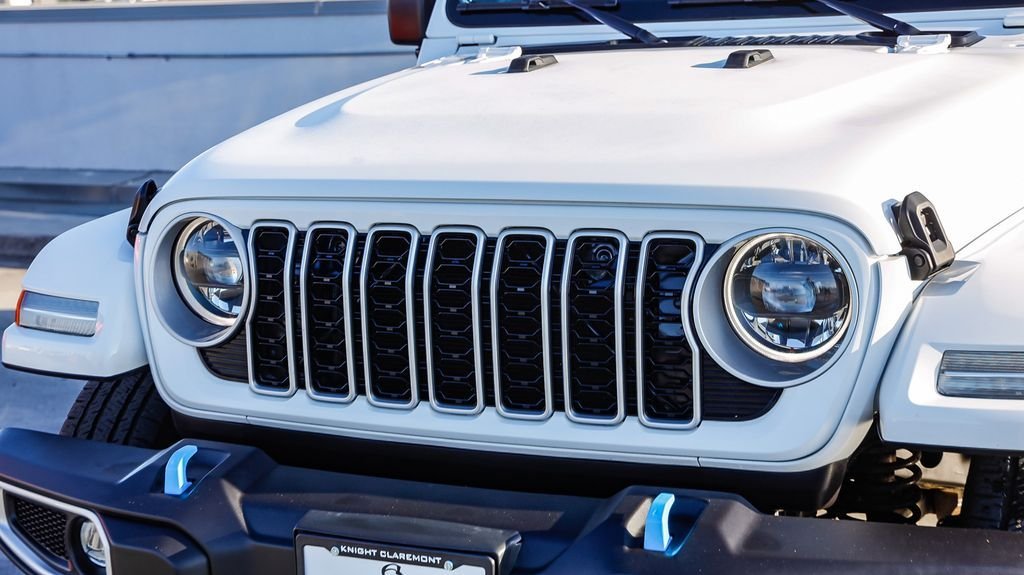 Used 2024 Bright White Clearcoat Jeep Sahara 4xe image 6