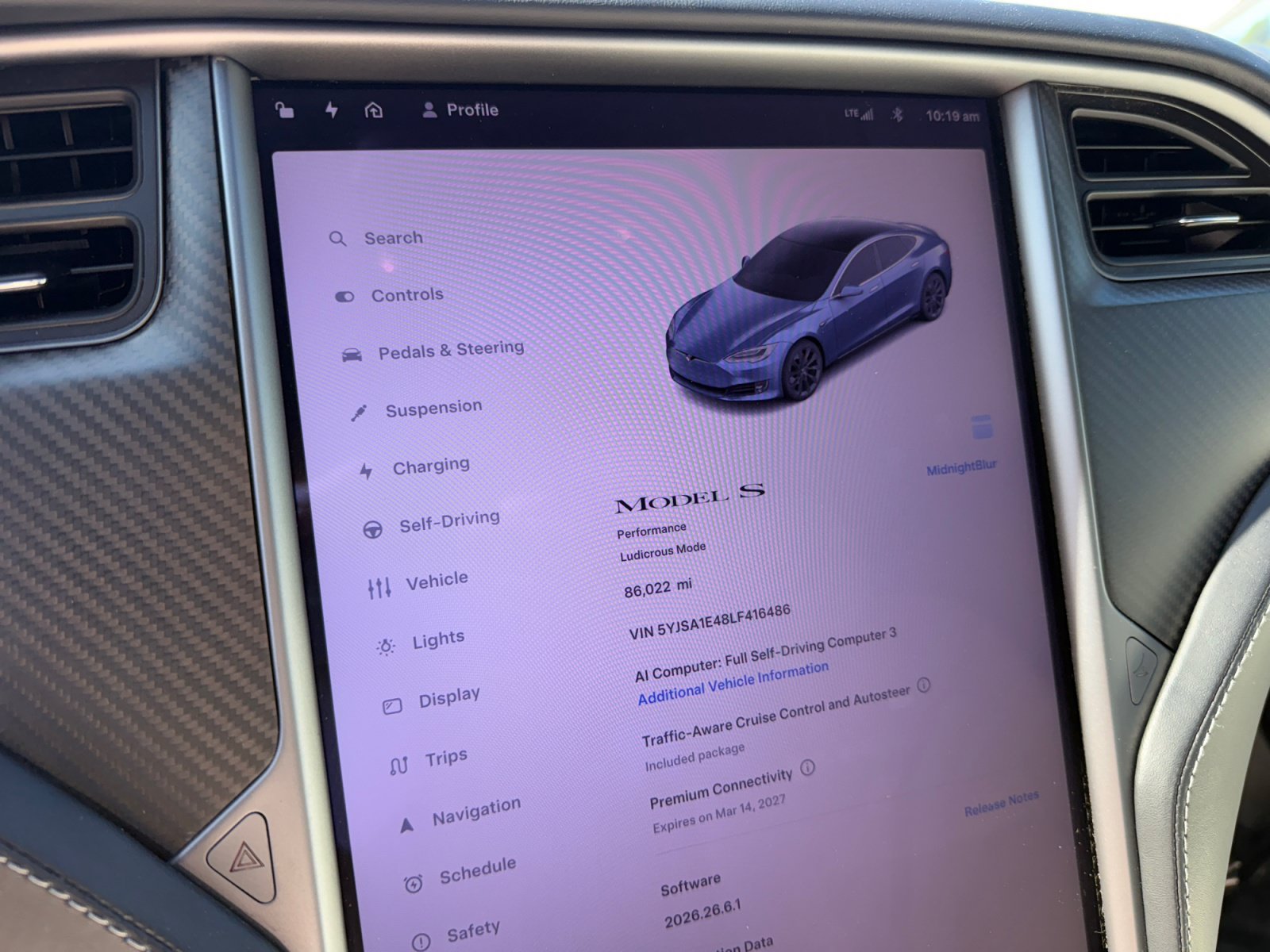 Used 2020 Midnight Silver Metallic Tesla Performance image 11