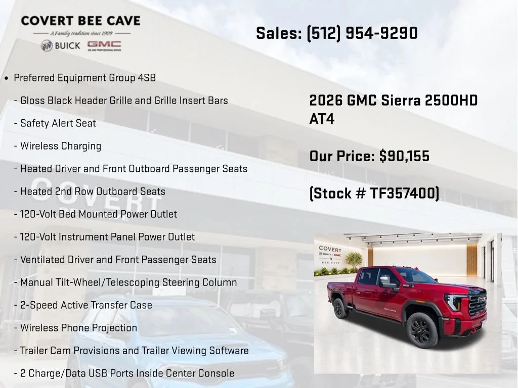 New 2026 Volcanic Red Tintcoat GMC AT4 image 12