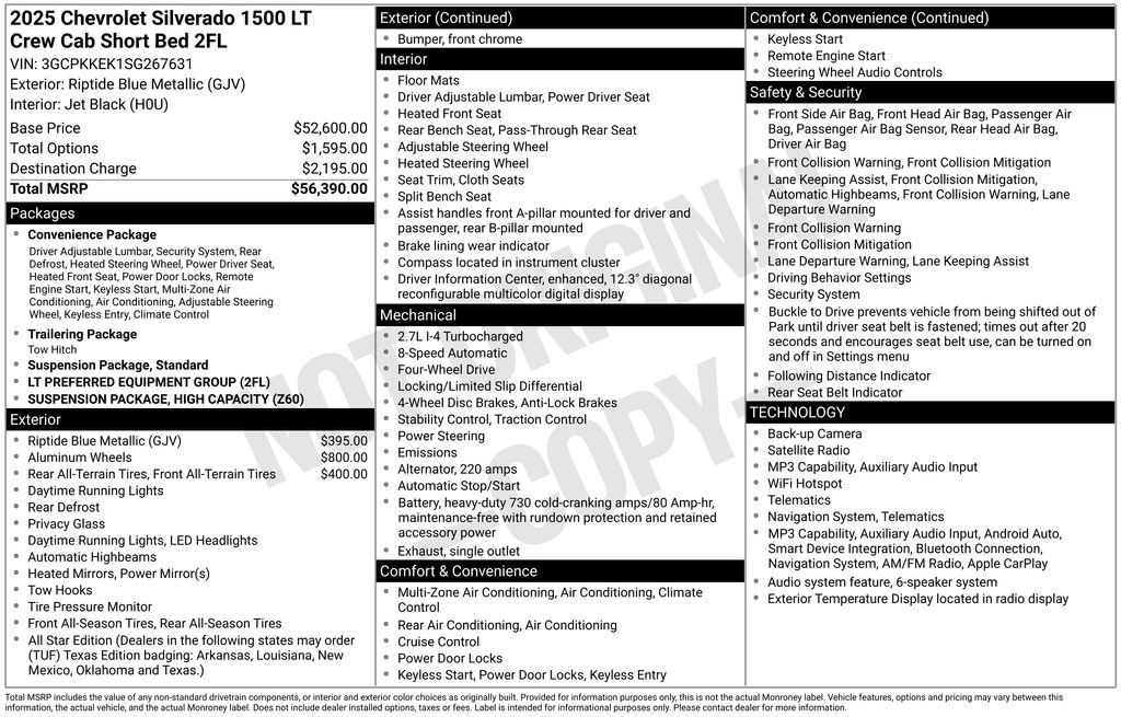 Used 2025 Blue Chevrolet LT image 29