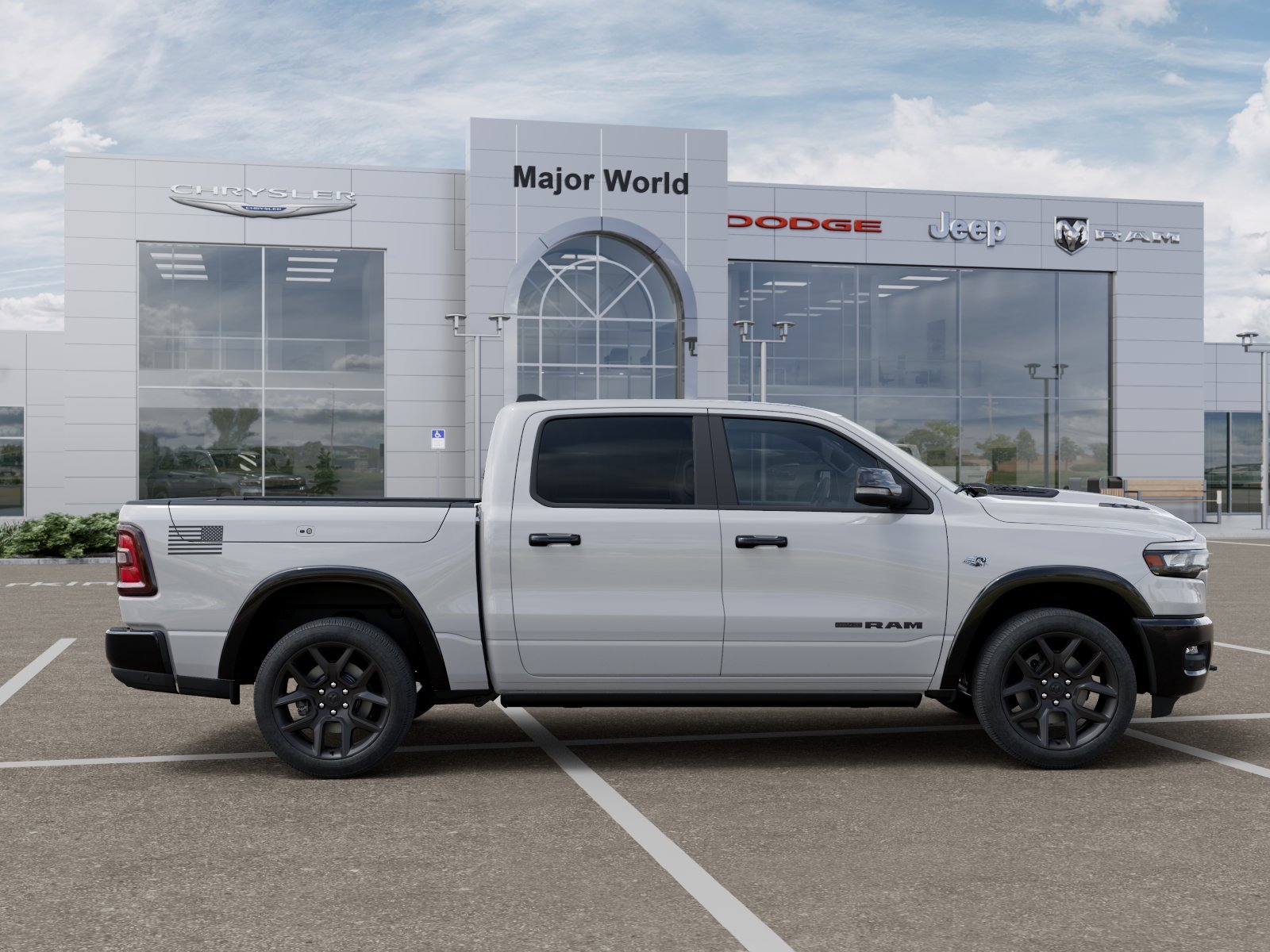 New 2026 Bright White Clear-Coat Exterior Paint RAM LARAMIE image 21