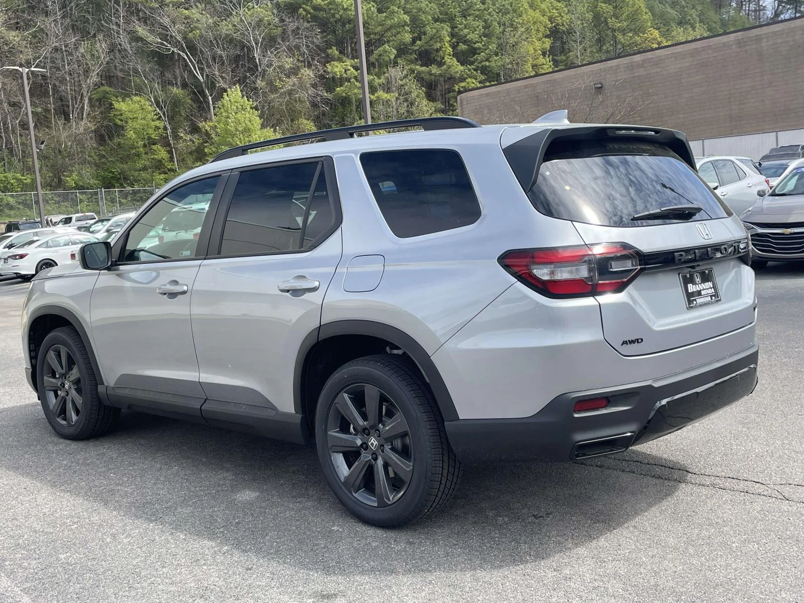 New 2026 Solar Silver Metallic Honda SPORT AWD image 3