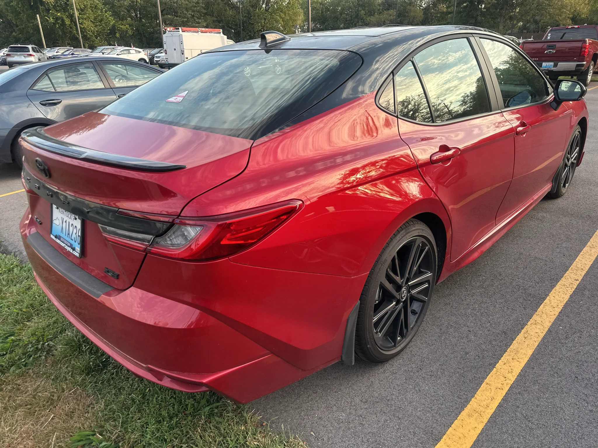 Used 2026 Supersonic Red w/Midnight Black Metallic Roof Toyota XSE image 5