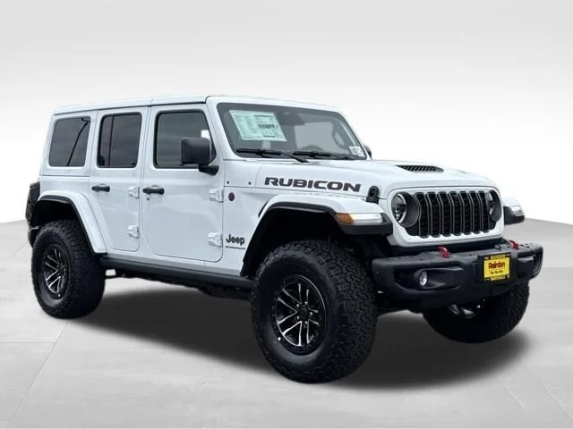 New 2026 Bright White Clear-Coat Exterior Paint Jeep Rubicon X image 1